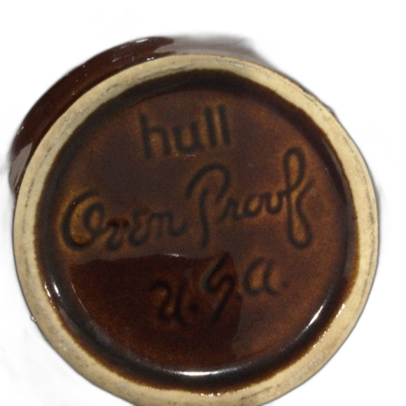 Vintage Hull Pottery Brown  Drip Glaze Small Round 5” Bowl . Preowned - Picture 2 of 4